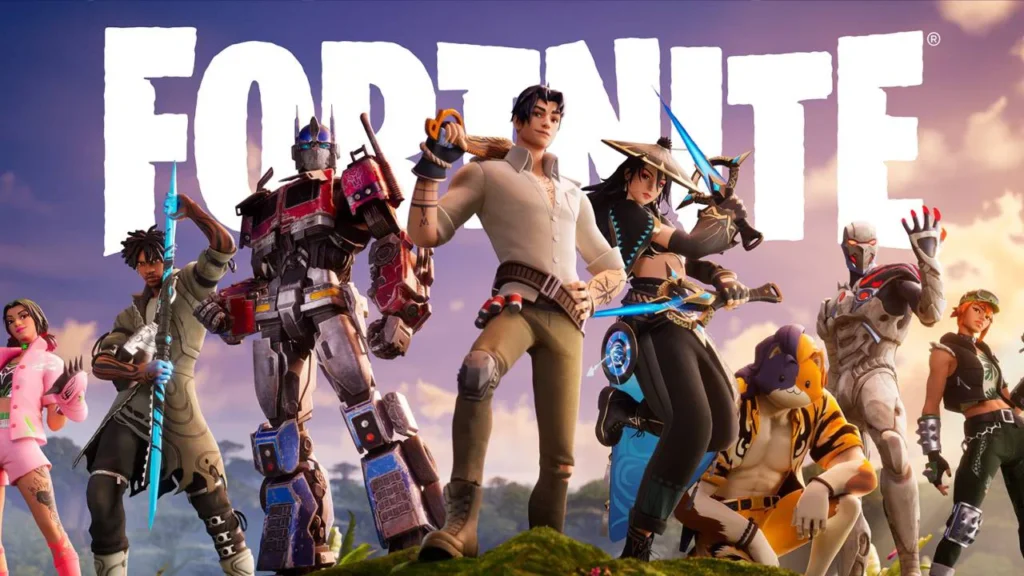 Fortnite روی PS5 — بتلرویال رایگان F2P